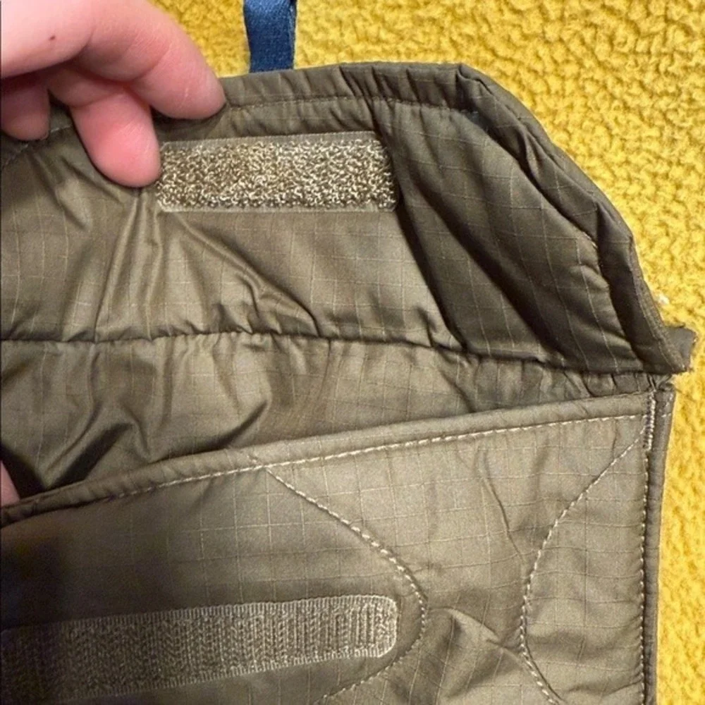 The North Face Gorpcore Utility‎ Fleece Vest Yellow Brown Full Zip Men's Size S